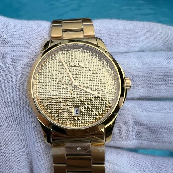 Gucci Accessories - NIB Gucci G-timeless Yellow Gold PVD Wristwatch